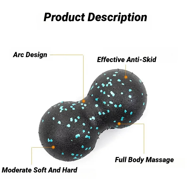 Yoga Peanut Balls Body Massage Fascia Ball Suit Foam Block High Density Muscle Relaxation Lacrosse Exercise Fitness Relieve Pain Beauty World Shop