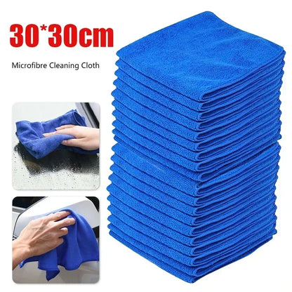 10Pcs Microfiber Towels Car Wash Drying Cloth Towel Household Cleaning Cloths Auto Detailing Polishing Cloth Home Clean Tools Beauty World Shop
