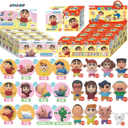 Crayon Shin-Chan Anime Figures Creative Peripheral Dinosaur Diary Baby Rice Grains Doll Model Blind Boxs Toys Children's Gifts Beauty World Shop