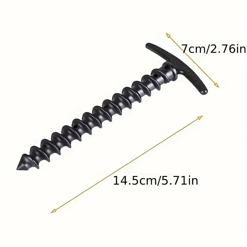 10 Pcs/Pack Outdoor Camping Tent Pegs Ground Nails Screw Anchor Stakes Pegs Hiking Tent Stakes Pins Tent Accessories Beauty World Shop