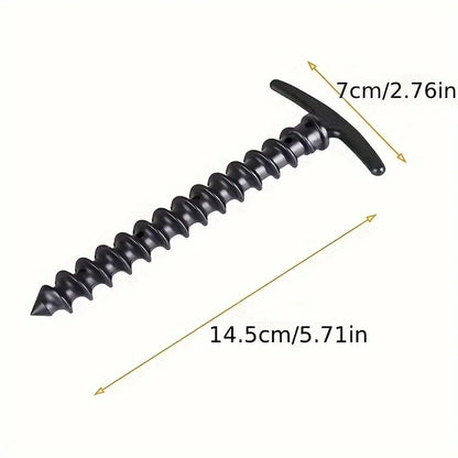 10 Pcs/Pack Outdoor Camping Tent Pegs Ground Nails Screw Anchor Stakes Pegs Hiking Tent Stakes Pins Tent Accessories Beauty World Shop
