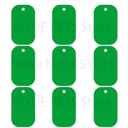 100Pcs Dog Tag Military Pet Id Tags Aluminum Name Pendant Blank Dog Tags Personalized Customized Dog Tag