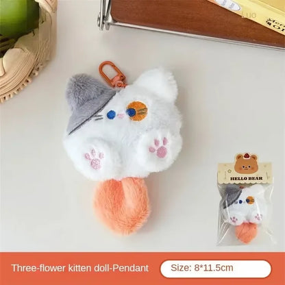 Adorable Soft Plush Cat Keychain – Cute Backpack Charm for Girls, Couples Gift, Bag & Purse Decoration Beauty World Shop