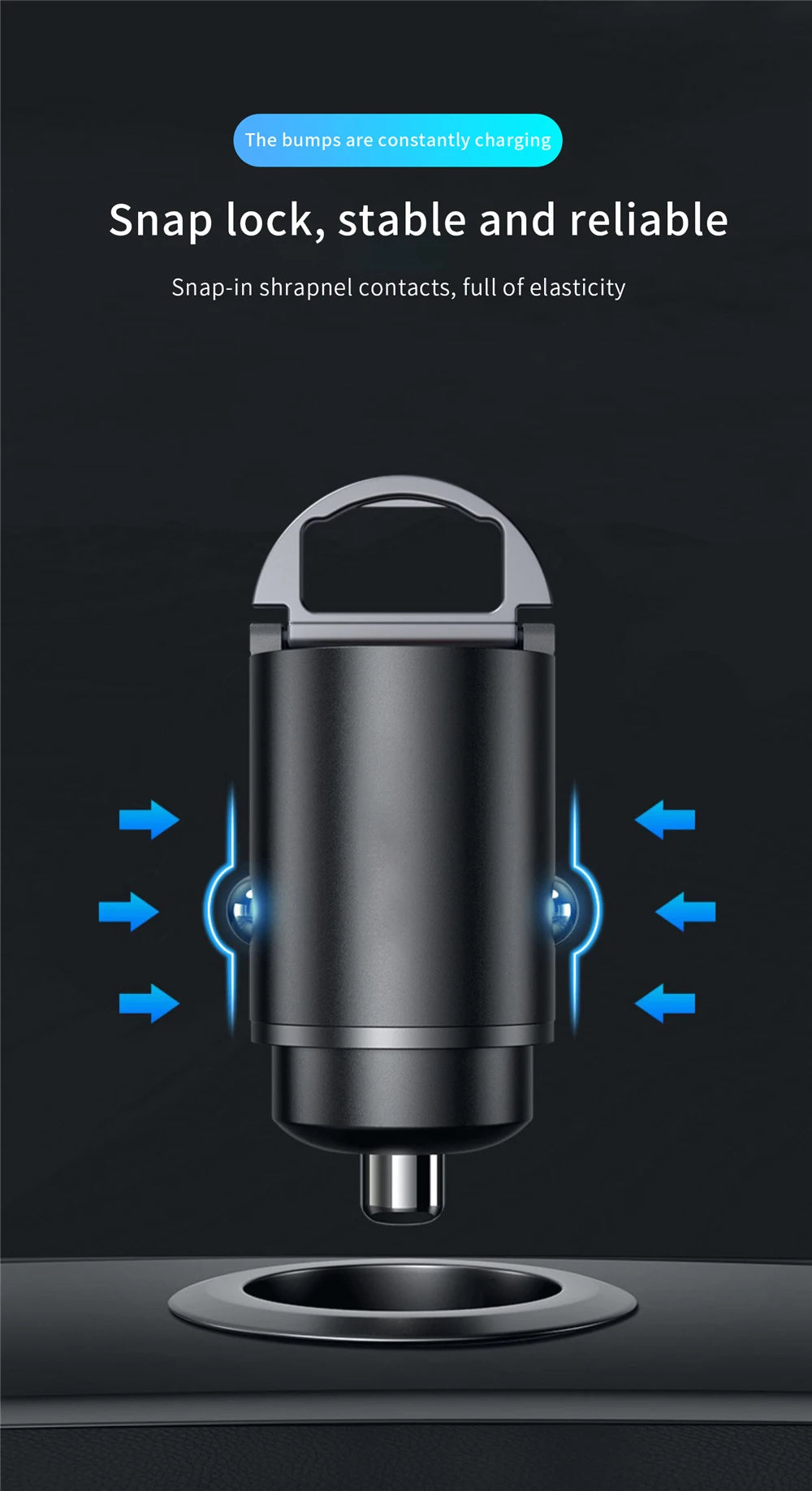 100W/200W QC3.0 PD Mini Car Charger 12-24V Lighter Fast Charging Car USB Type C Charger for Xiaomi Samsung Huawei iPhone Power Beauty World Shop