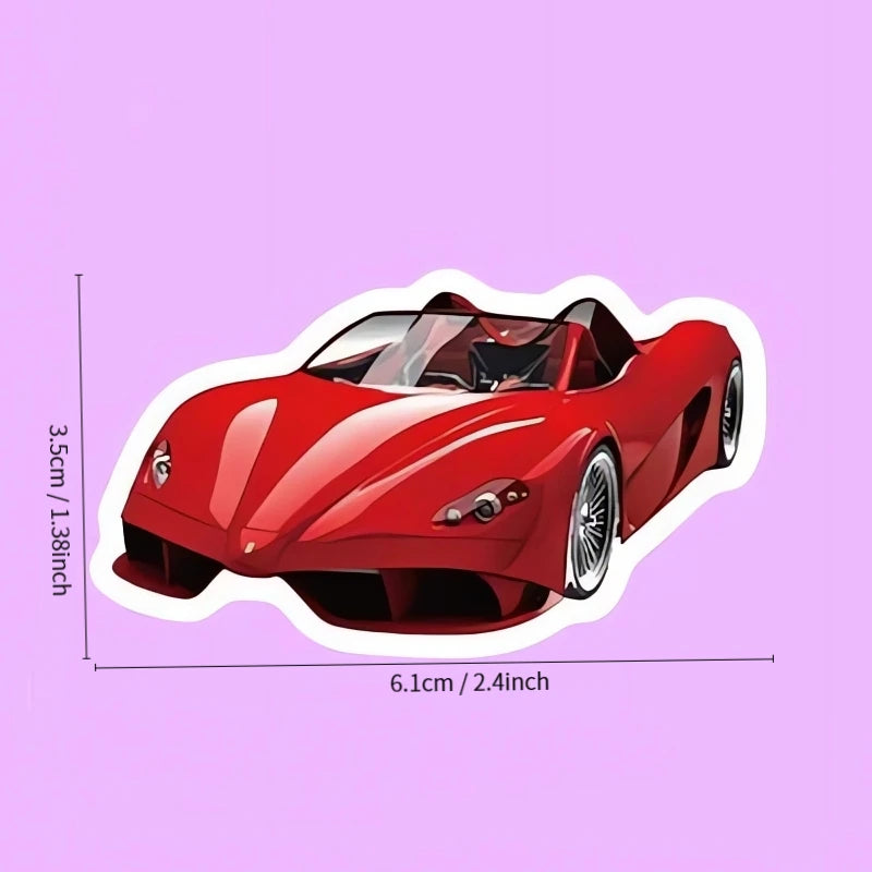 50pcs Cool Car Sticker, Racing Car Sticker and Decals for Kids, Phone Case, Guitar, Scooter, Laptop, Kettle Decoration Stickers Beauty World Shop