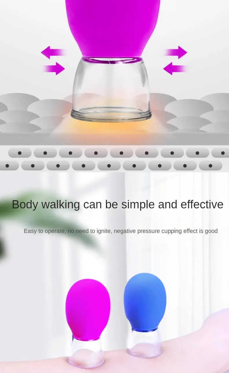 Silicone Cupping Massage Cup For Body Face Neck Eye Massager Vacuum Tank Body Facial Care, Anti-aging Beauty Tool Beauty World Shop