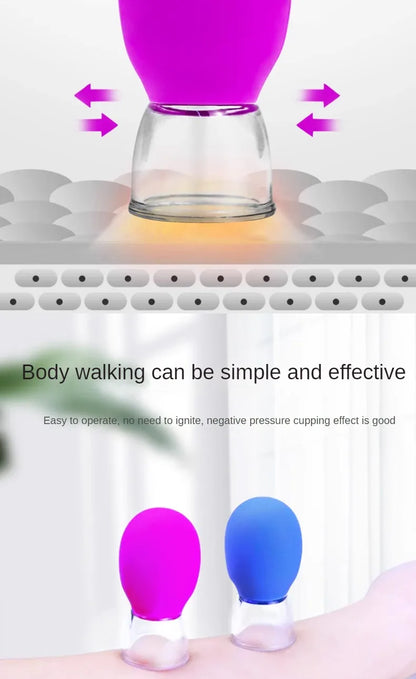 Silicone Cupping Massage Cup For Body Face Neck Eye Massager Vacuum Tank Body Facial Care, Anti-aging Beauty Tool Beauty World Shop