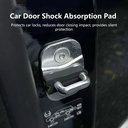 1/4pcs Car Door Shock Absorber Universal Car Door Buckle Soundproof Deadener Damper Cushion Anti-Vibration Buffer Pad 2026 New Beauty World Shop