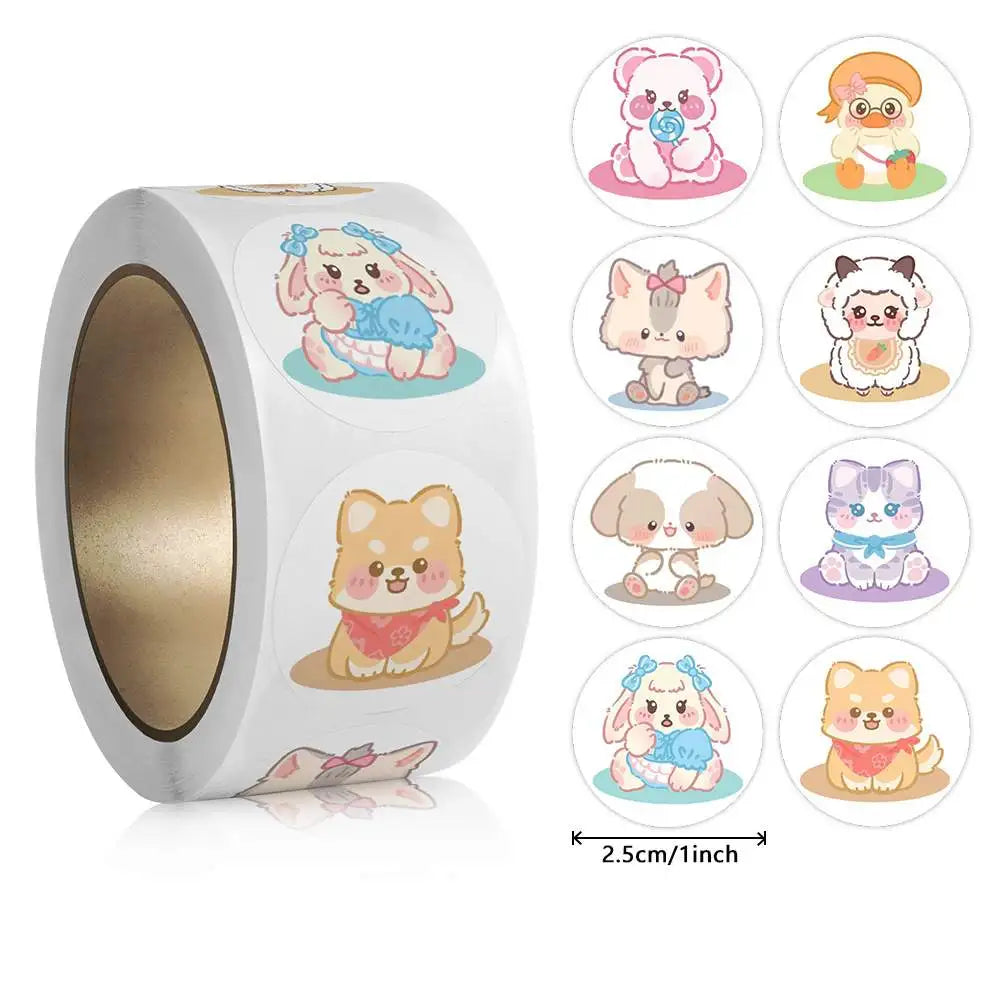 100-500pcs Cartoon Animal Stickers Teacher Reward Stickers for Kids, Party Decoration Sticker for School Classroom Home Beauty World Shop