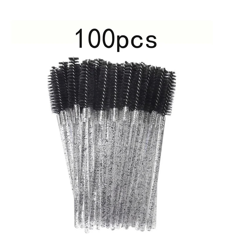 50/100pcs For Eyelash Extension Makeup Disposable Eyelash Brushes Spoolies Micro Lash Mascara Wands Combs Wholesale Beauty World Shop
