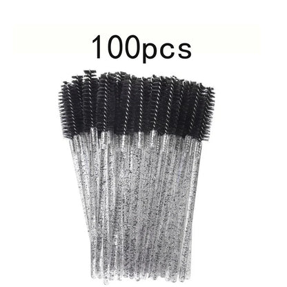 50/100pcs For Eyelash Extension Makeup Disposable Eyelash Brushes Spoolies Micro Lash Mascara Wands Combs Wholesale Beauty World Shop