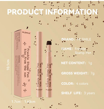 Waterproof Freckle Pen Natural Lifelike Fake Freckles Pen for Lasting Look Dot Spot Pen Makeup for Women Makep Light/Dark Brown Beauty World Shop