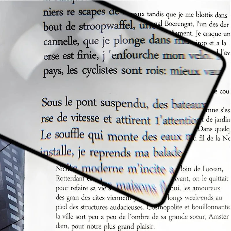 Full Page Large Sheet Magnifier Magnifying Glass Reading Aid Glass Page Magnifying Lens Reading Magnifier Beauty World Shop