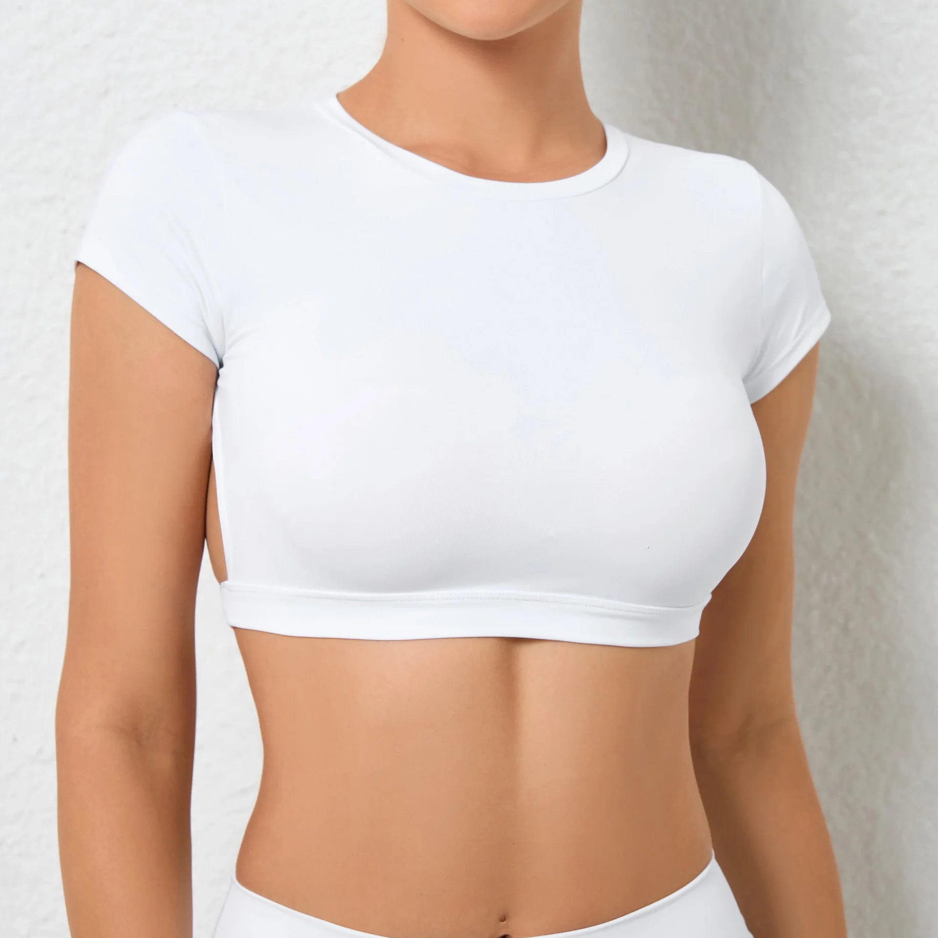 Hearuisavy Sports Shirts Breathable Workout Tops Fitness Sportswear Female Backless Yoga Clothing Sport Crop Tops Women Gym Top Beauty World Shop