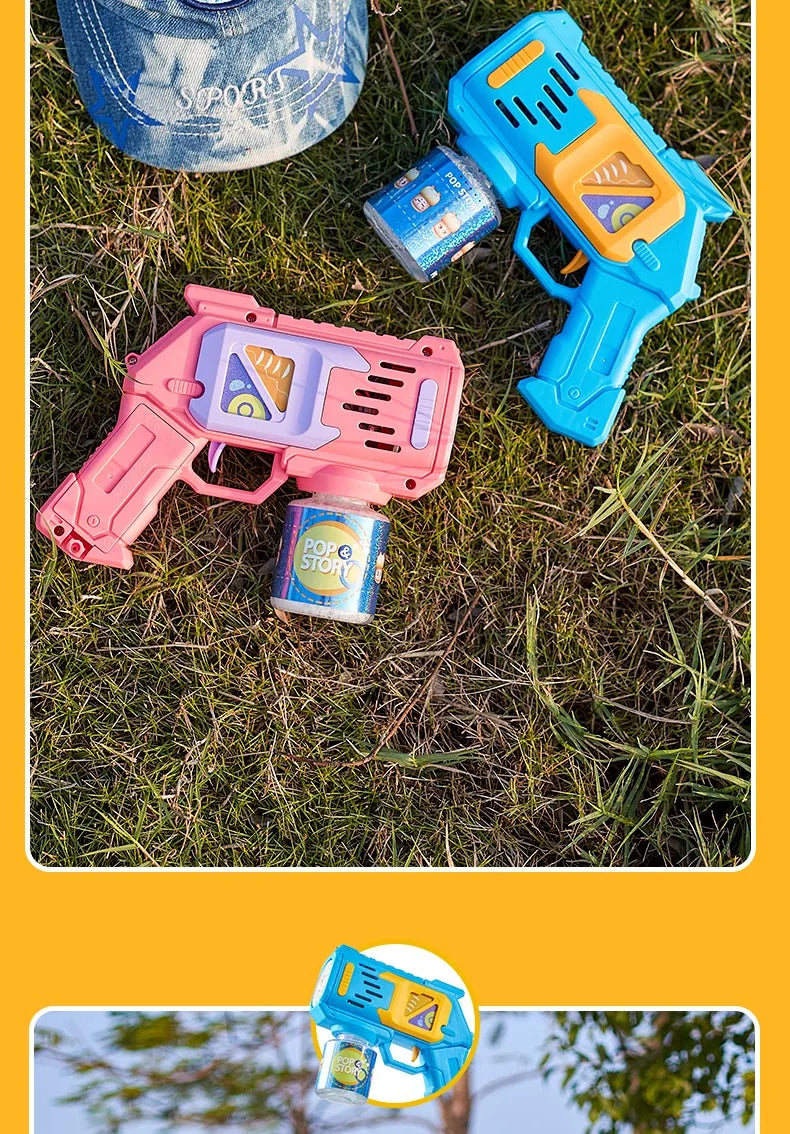 Children Bubble Gun Toy Astronaut Fully Automatic Bubble Machine Bubbles Gun Outdoor Game Fantasy Toy for Boys Girls Gifts Beauty Fashion