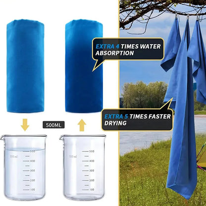 S/M/L Microfiber Towel Sports Quick-Drying Super Absorbent Camping Towel Super Soft Lightweight Gym Swimming Yoga Beach Towel Beauty World Shop