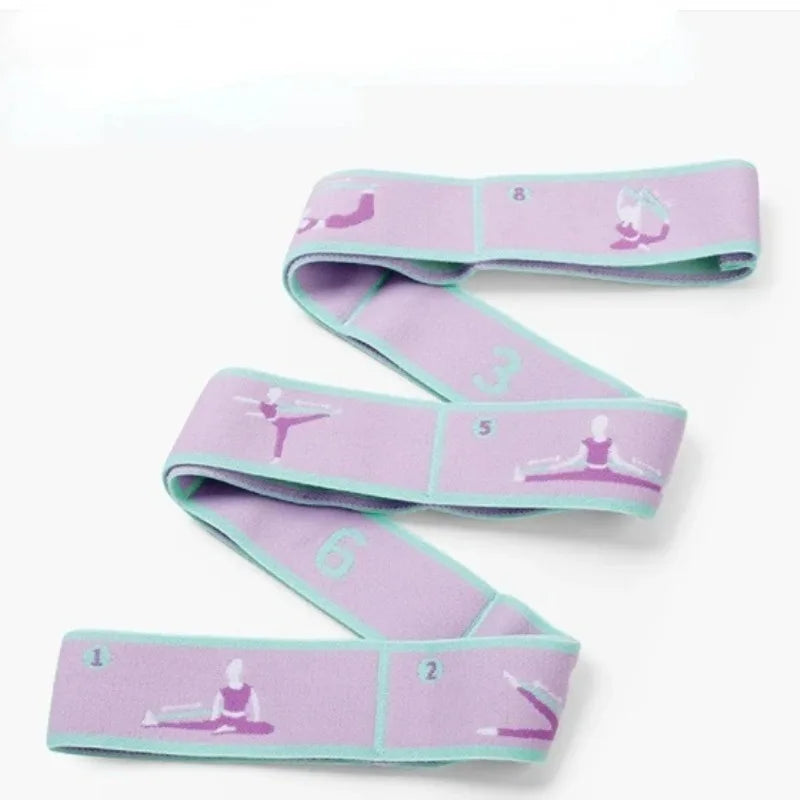 Adult Latin Training Elastic Resistance Band Yoga Auxiliary Stretching Belt Bands Beginner Pilates Dance Loop Fitness Tension Beauty World Shop