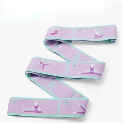 Adult Latin Training Elastic Resistance Band Yoga Auxiliary Stretching Belt Bands Beginner Pilates Dance Loop Fitness Tension Beauty World Shop