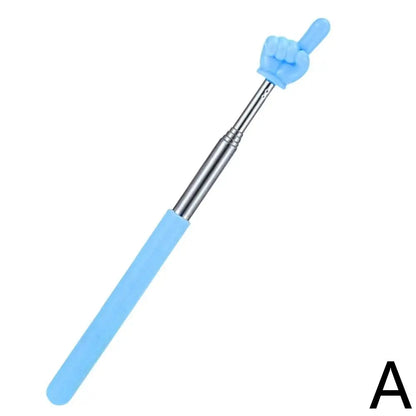 Steel Teaching Pointer Telescopic Rod Finger Design Teaching Stick Finger Reading Sticks Tools School Office Supplies Beauty World Shop