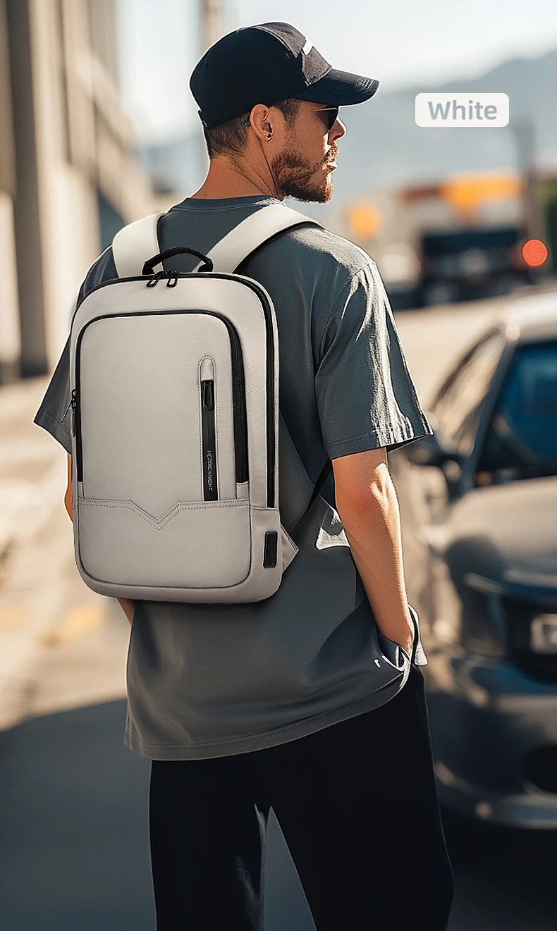 Heroic Knight Men's Daily Laptop Backpack Lightweight Minimalist Commute Office Daypack Women Waterproof Business Trip Schoolbag Beauty World Shop
