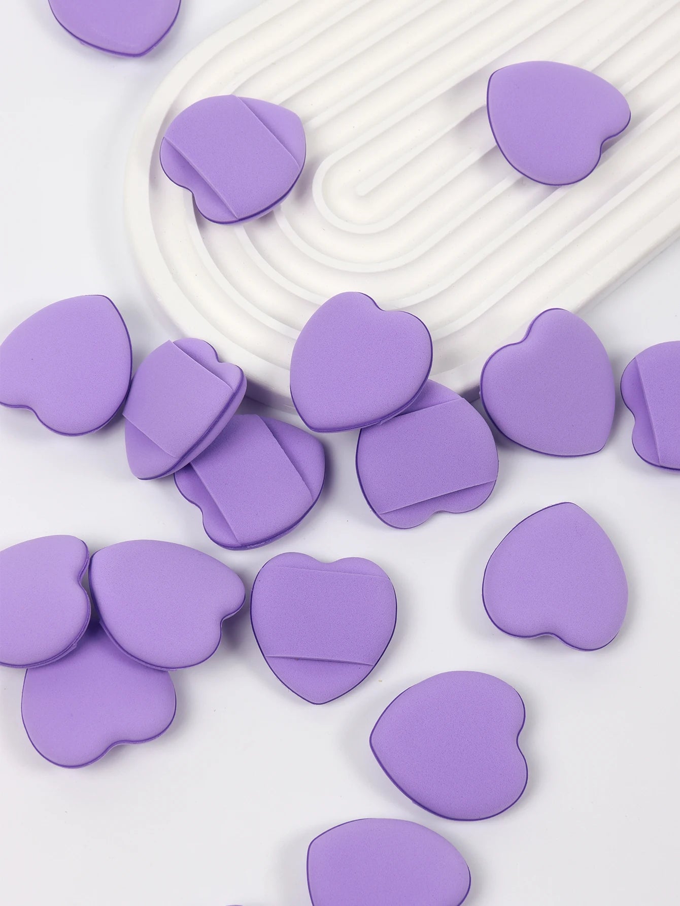 50 Mini Finger Cushions Air Cushion Powder Puff, Latex Free Mixed Sponge and Cosmetic Puff Is Used for Liquid Foundation Make- Beauty World Shop