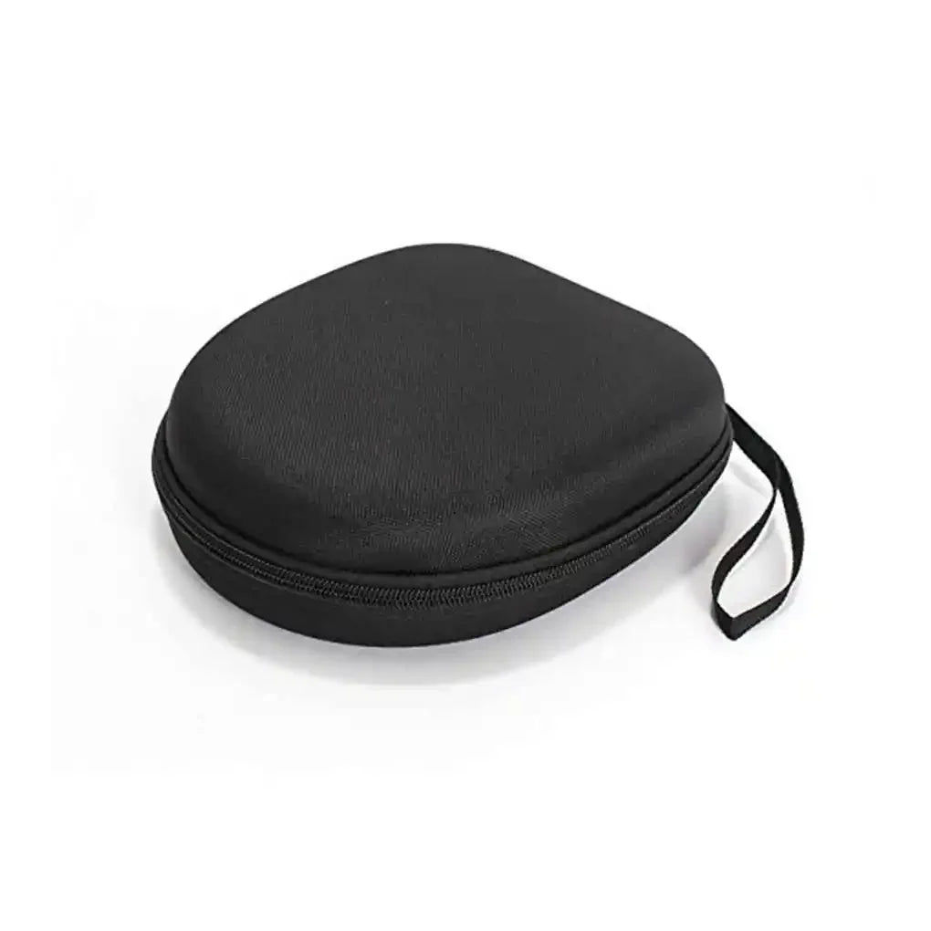 Headphone Carrying Case Shockproof Headset Pouch Capacity Handheld Earphone Container Company Travel Supplies Black