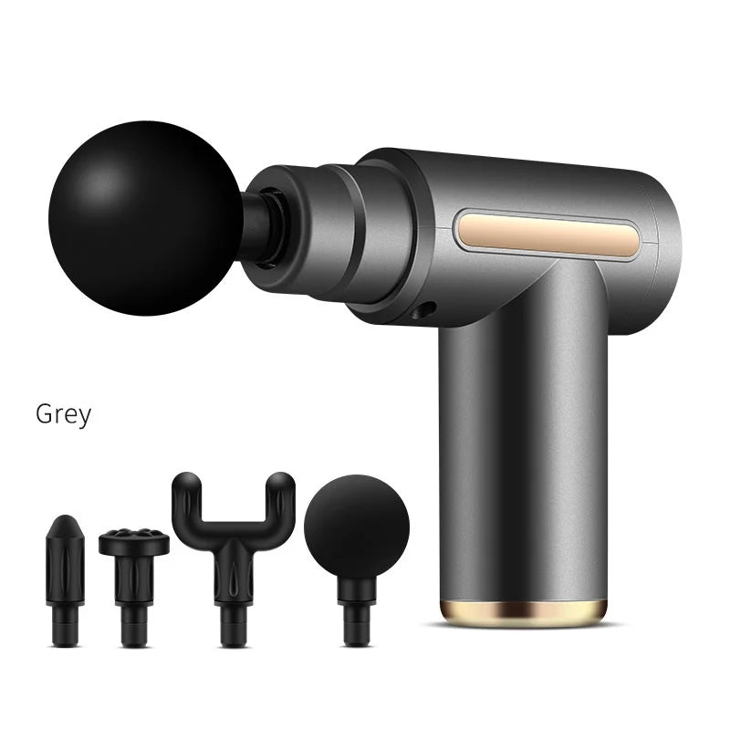 Portable Fascia Gun Vibration Massage Gun For Body Neck Back Deep Muscle Relaxation Fitness Slimming One Head Beauty World Shop
