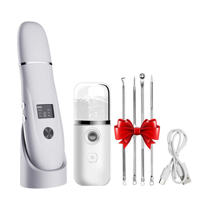 Ultrasonic Face Scrubber Facial Peeling Skin Scrubber Deep Facial Cleaning Spatula Acne Pore Ultrasonic Scrubber Facial Cleanser Beauty World Shop