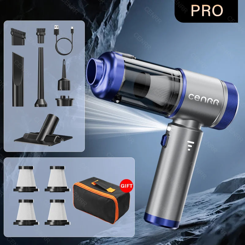 CENRR 2026 Car Vacuum Cleaner Mini 998000PA Cordless Powerful for Home Handheld Blower Car Cleaner Portable Car Vacuum Cleaner Beauty World Shop