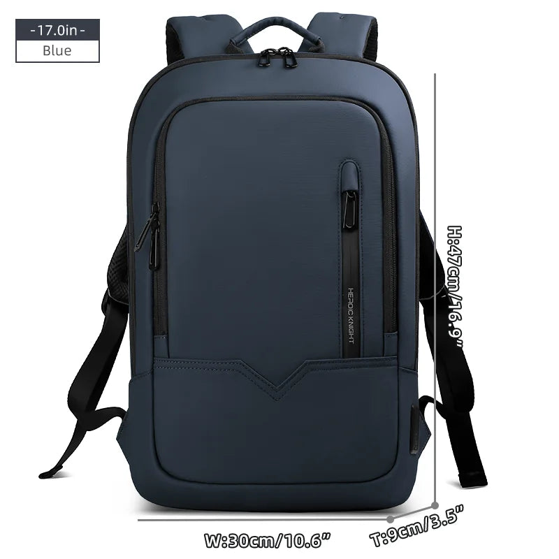 Heroic Knight Men's Daily Laptop Backpack Lightweight Minimalist Commute Office Daypack Women Waterproof Business Trip Schoolbag Beauty World Shop