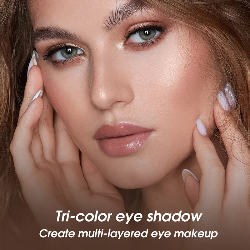Tri-Color Eye Shadow, Matte Create Multi-Layered Eye Makeup Beauty Trend Shop