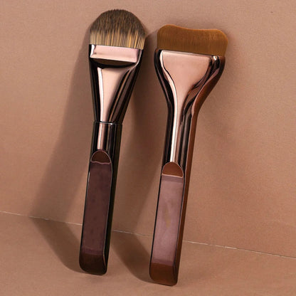 New 2Pcs Professional Foundation Makeup Brushes Soft Dense Hair for Blending Liquid, Cream Flawless Powder Makeup Beauty Tools Beauty World Shop