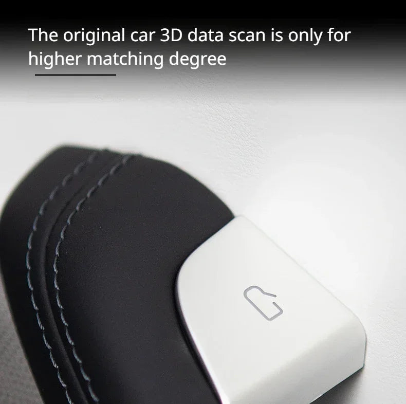 For Tesla Model 3 Highland Model Y Juniper/Launch 2025 Car Open Door Button Stickers 4X Handle Cover Interior Protection Trim Beauty World Shop