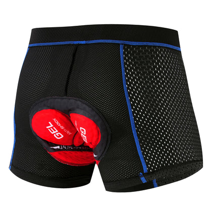 New Cycling Shorts Men's Cycling Underwear Breathable Mesh Riding Underpant Gel Pad Shockproof Bike Shorts Bicycle Underwear Beauty World Shop
