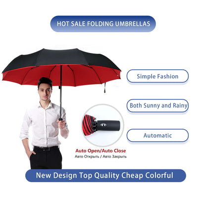 Windproof Double Layer Fully Automatic Resistant Umbrella Beauty World Shop