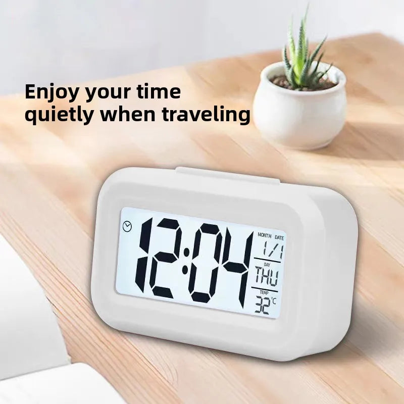 Alarm Clock Digital Clock LED Electronic With Backlight Snooze Calendar For Home Office Desktop Table Screen Display Watch Beauty World Shop