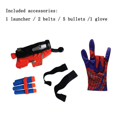 New for spiderman Figure Toy Kids Plastic Cosplay Glove Launcher Set Hero Launcher Wrist Toy Halloween Funny Toys Boy  gift Beauty World Shop