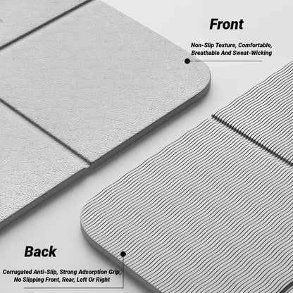Foldable TPE Yoga Mat: Eco Friendly, Double Sided Non-slip, Folding Travel Fitness Mat for Yoga, Pilates & Floor Workouts Beauty World Shop