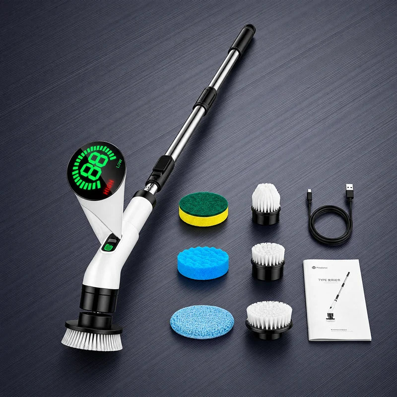 Cordless Household Spin Scrubber Kitchen Gadgets Hair Brushes Bathroom Broom Toilet  Multipurpose Cleaning Brush  Electric Mops Beauty World Shop