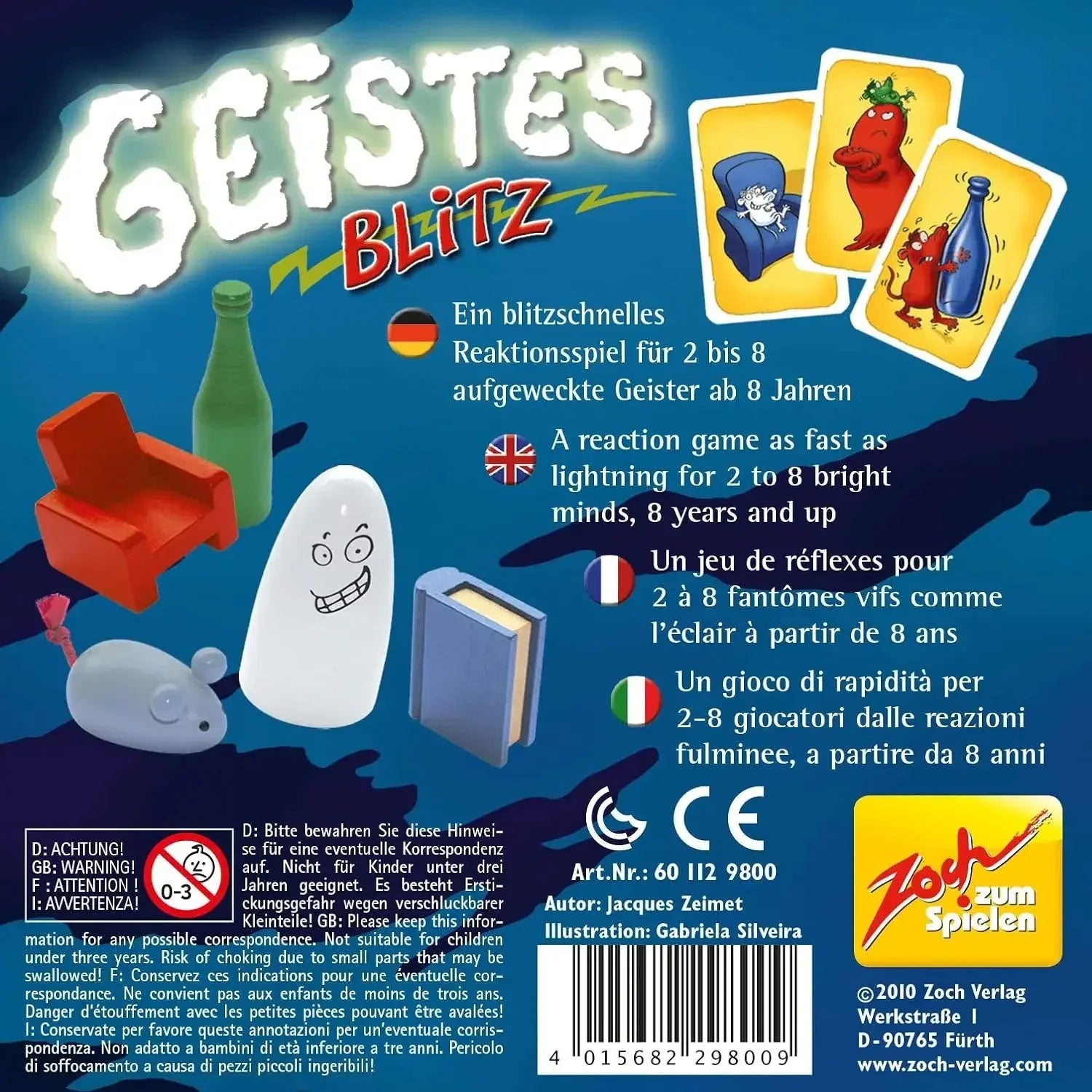 Geistes Blitz 1,2,3,4 Ghost Blitz Geistesblitz Zoch Verlag Ghost Blitz Board Game Family Game Card Game Beauty World Shop