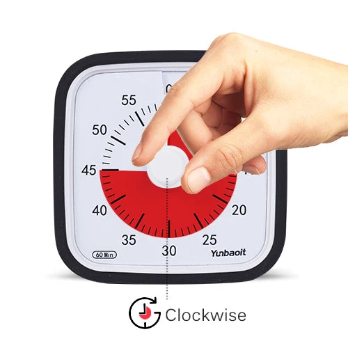 Yunbaoit VT01 Upgraded 60 Minute Visual Timer with Protective Case Silent Countdown Timer for Kids Beauty World Shop