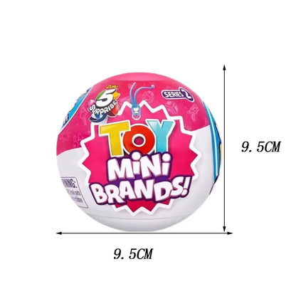 Zuru 5 Surprise Mini Brands Capsule Toys Mystery Blind Box Fashion Surprise Ball Real Miniature Doll Collectible Toys Gifts Beauty World Shop