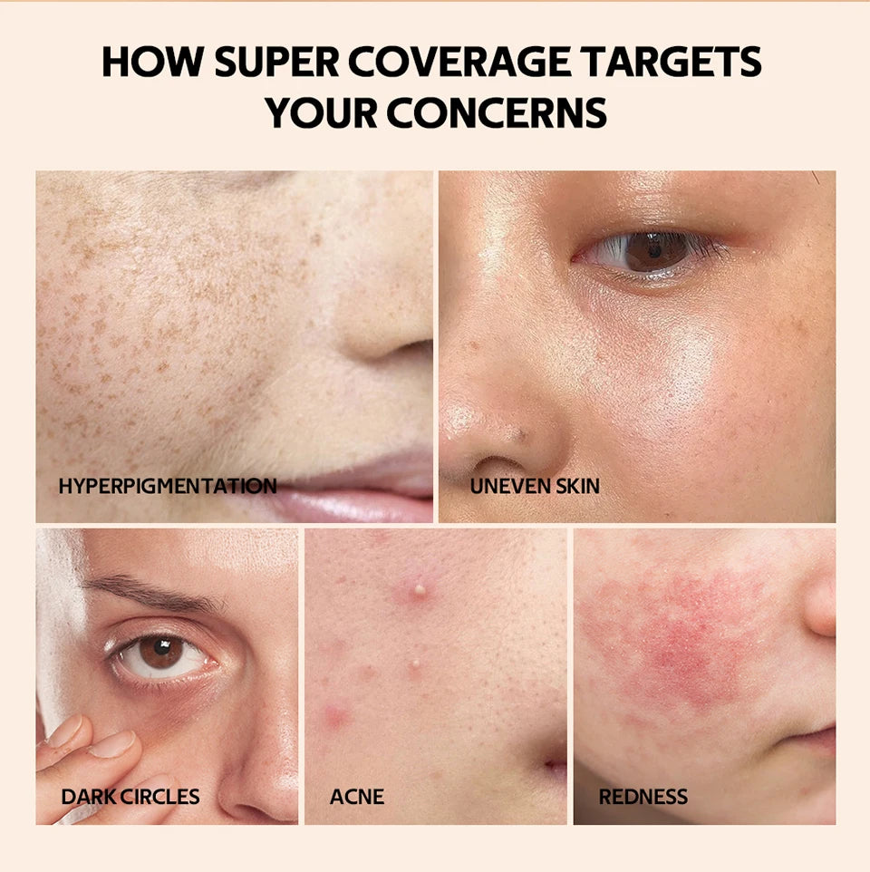 Long-lasting Coverage Concealer Matte Foundation Multi-Use Cream Oil Free Highlight and Retouch Face Makeup Products for Women Beauty World Shop