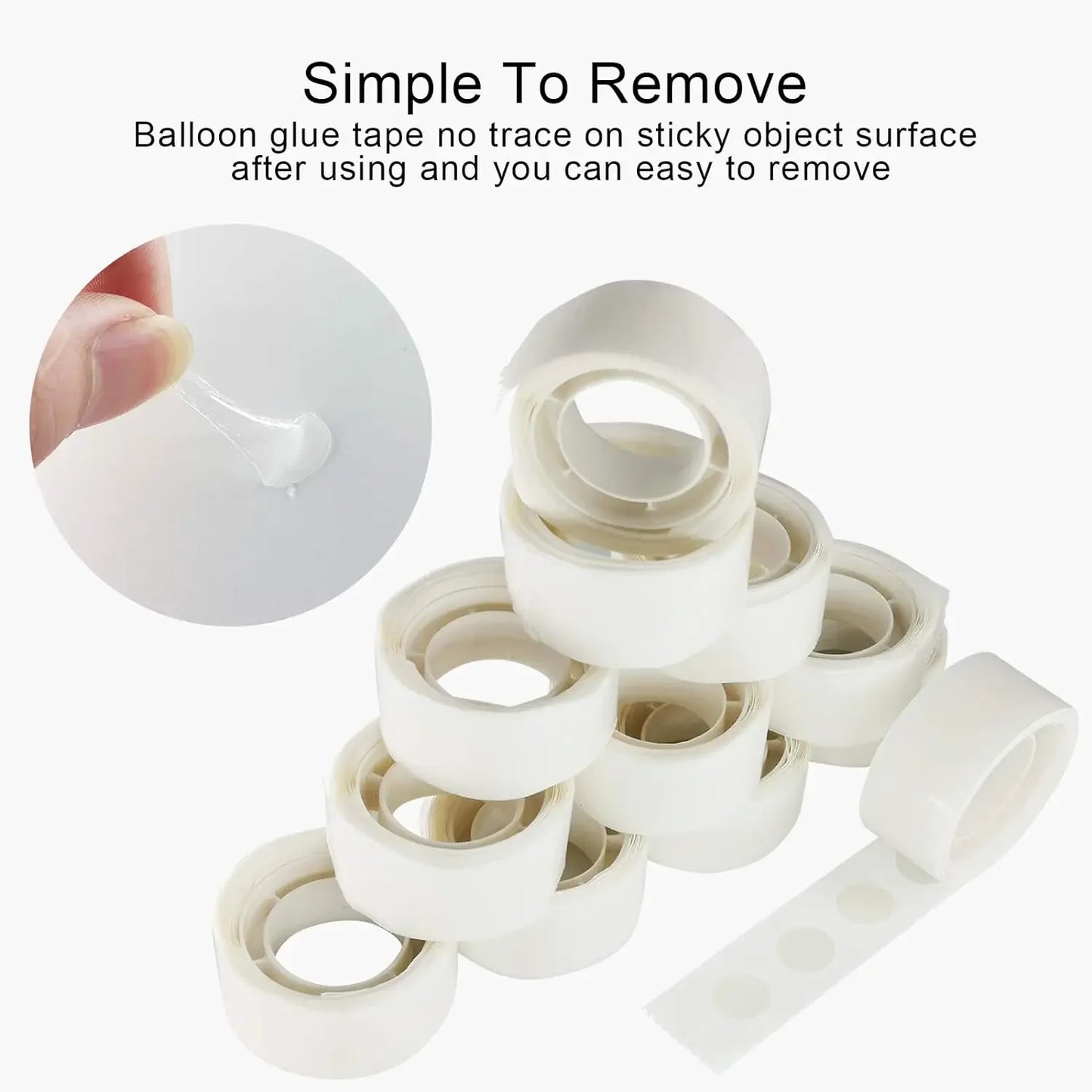 Double Sided Clear Sticky Point Tape Balloon Glue Dot Adhesive Birthday Wedding Party Balloons Glue Sticker Photoes Stand Arch Beauty World Shop