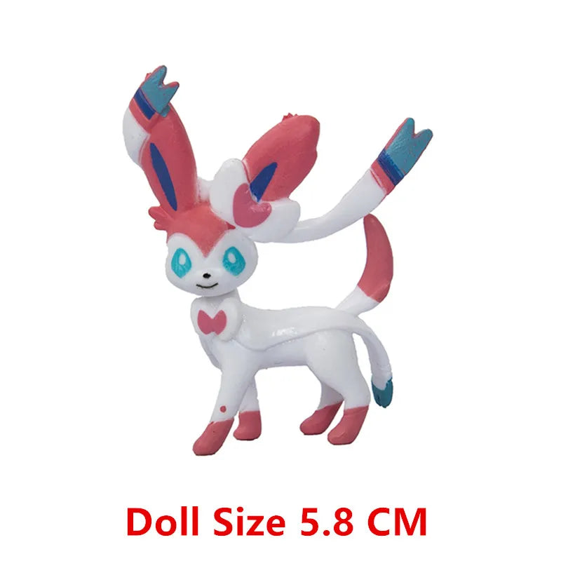 Pokemon Anime Figure Pikachu Sun Elf Eevee Gengar Monstruo De Bolsillo Cartoons Figure Model Action Toy Kids Gift Buy in bulk Beauty World Shop