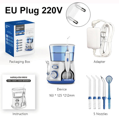 Oral Irrigator Dental Water Flosser for Teeth High Pressure Electric Dental Irrigator Water Flosser Mouth Washing Machine 800ML Beauty World Shop