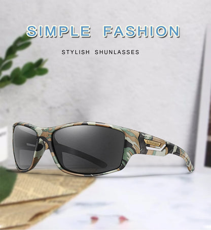 LOISRUBY Polarized Fishing Sunglasses Men Camouflage Driving Outdoor Sports Cycling Running Goggles UV400 Tackle Eyewear Beauty World Shop