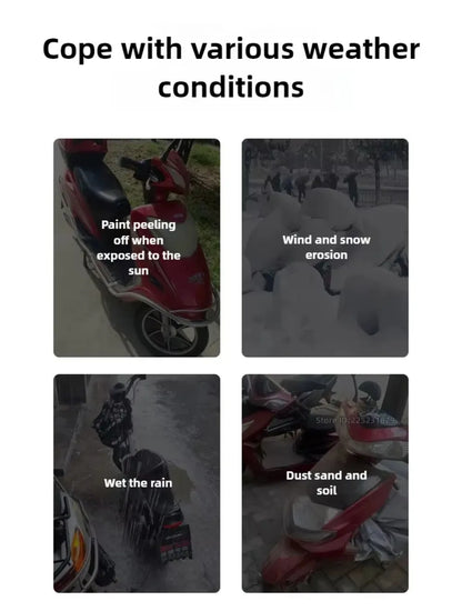 Motorcycle Thick 190T Waterproof Universal Outdoor Uv Electric Bike Protective Motorbike Dust Rain Sunshade Cover for All Season Beauty World Shop