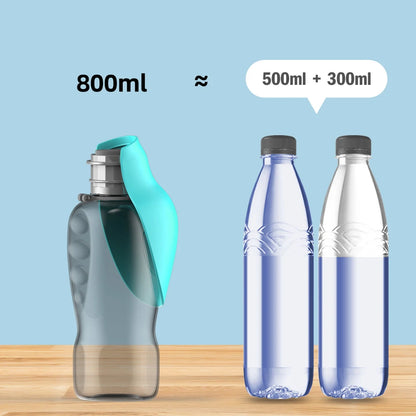 800ml Portable Dog Water Bottle For Small Medium Big Dogs Outdoor Travel Drinking Bowl Puppy Cat Feeder Pet Labrador Accessories Beauty World Shop