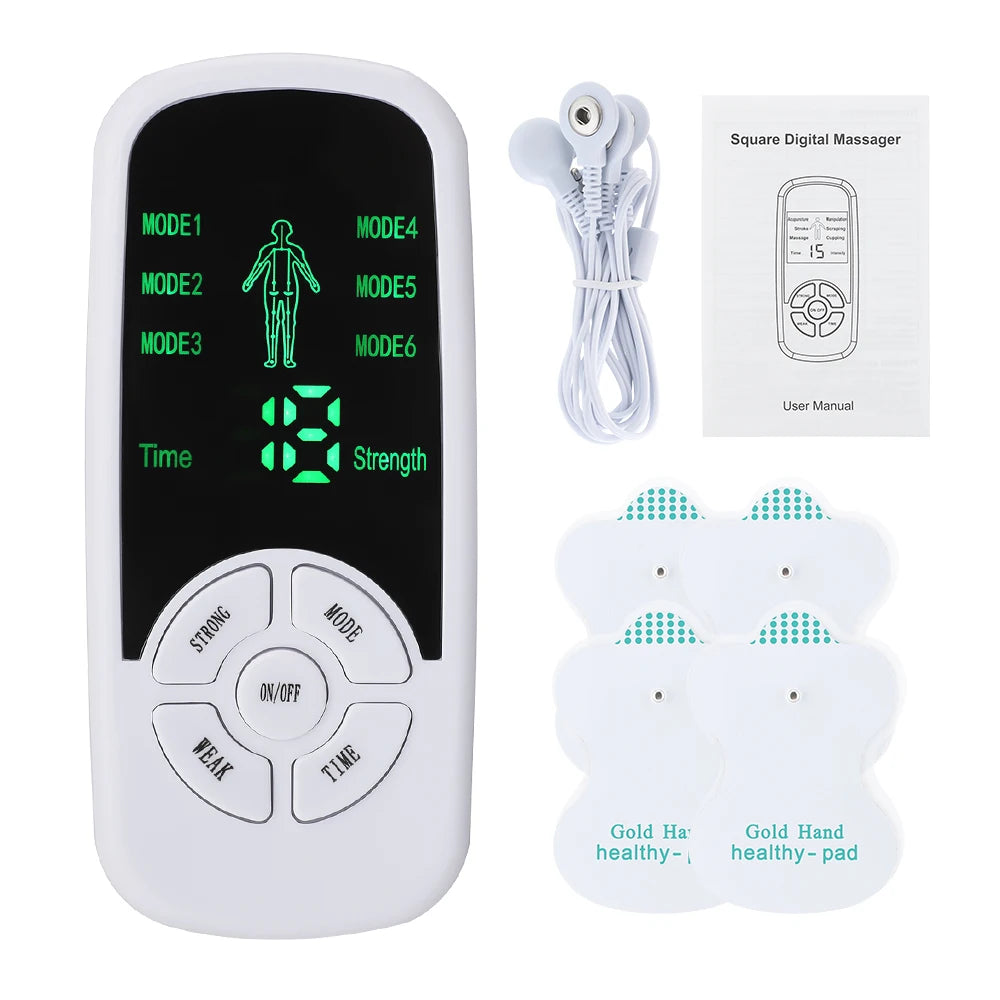 EMS Pulse Electric Muscle Stimulator Back Neck Body Massager Tens Acupuncture Meridian Physiotherapy Digital Massage Tools Beauty World Shop